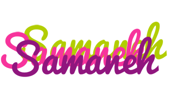 Samaneh flowers logo