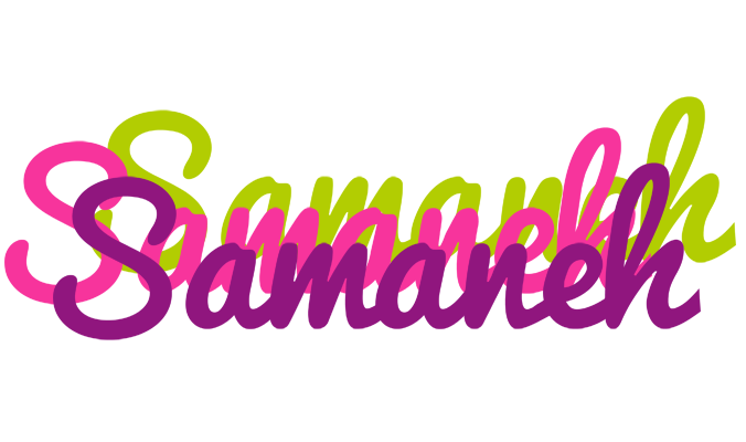 Samaneh flowers logo