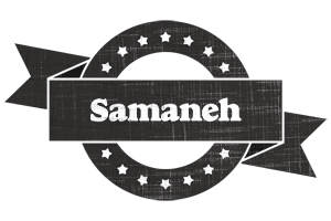 Samaneh grunge logo