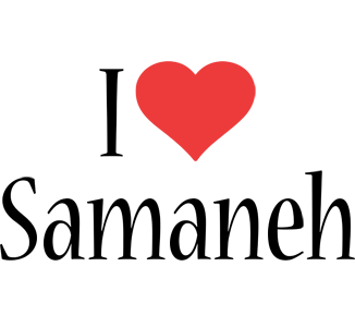 Samaneh i-love logo