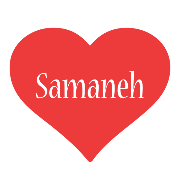 Samaneh love logo