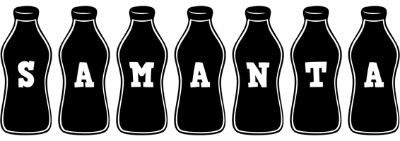 Samanta bottle logo