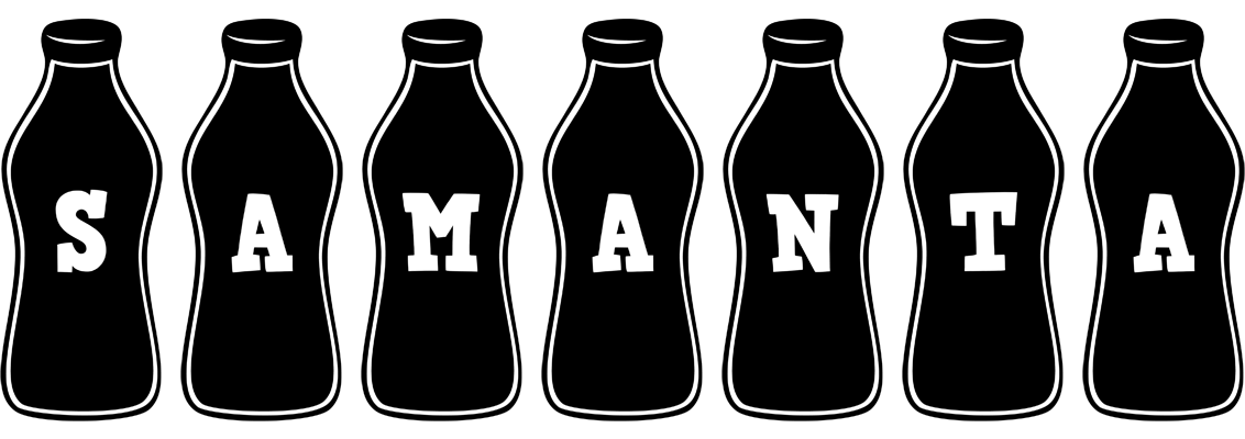 Samanta bottle logo