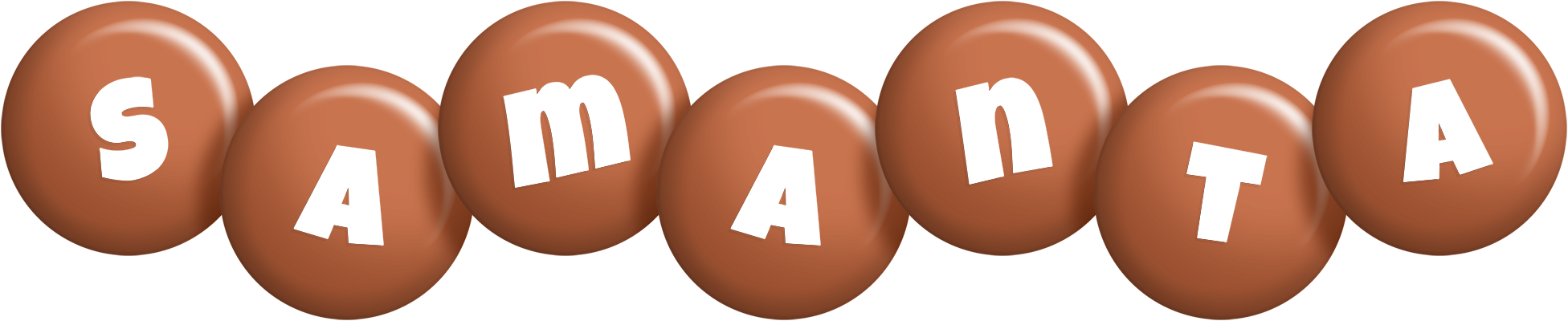 Samanta candy-brown logo