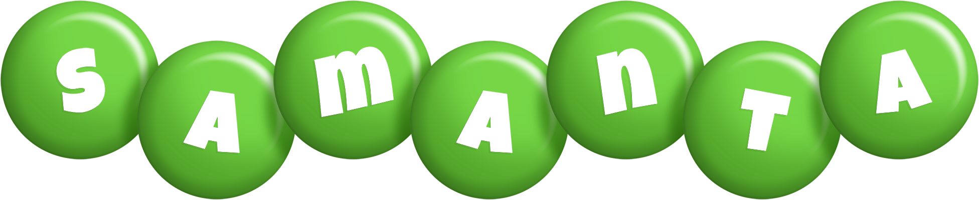 Samanta candy-green logo