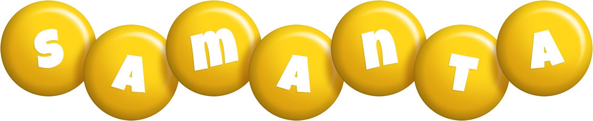 Samanta candy-yellow logo