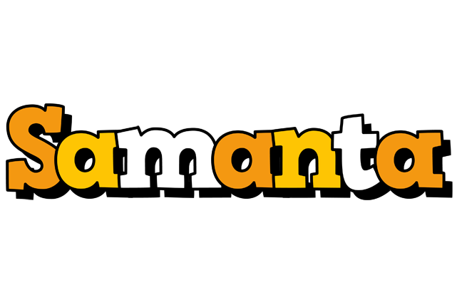 Samanta cartoon logo