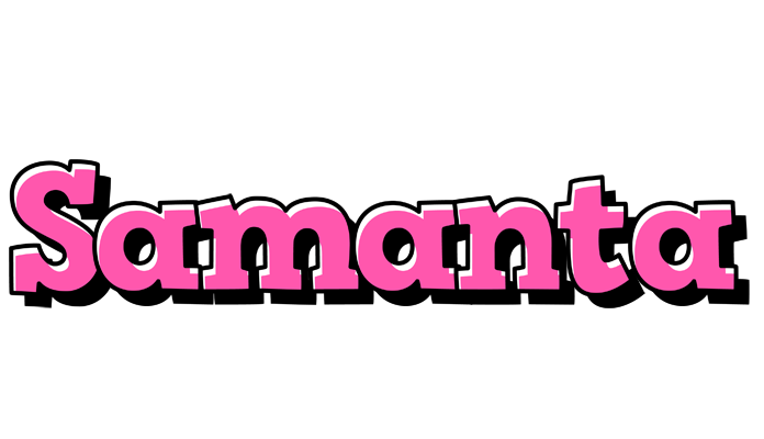 Samanta girlish logo