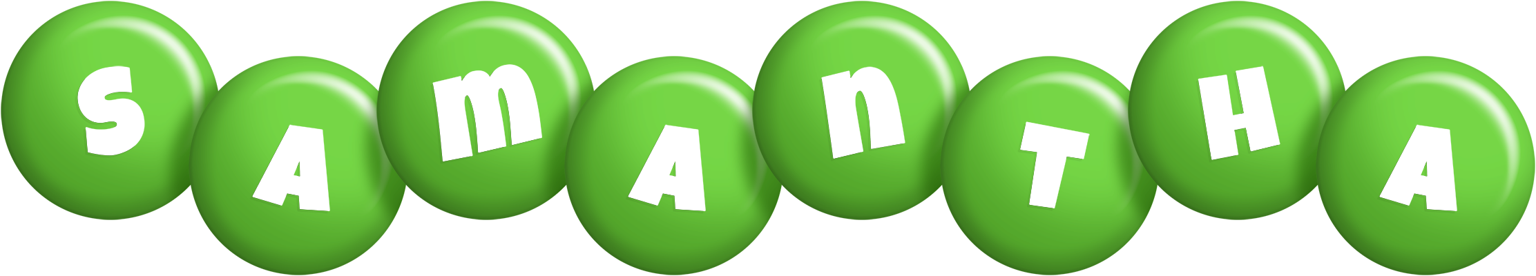 Samantha candy-green logo