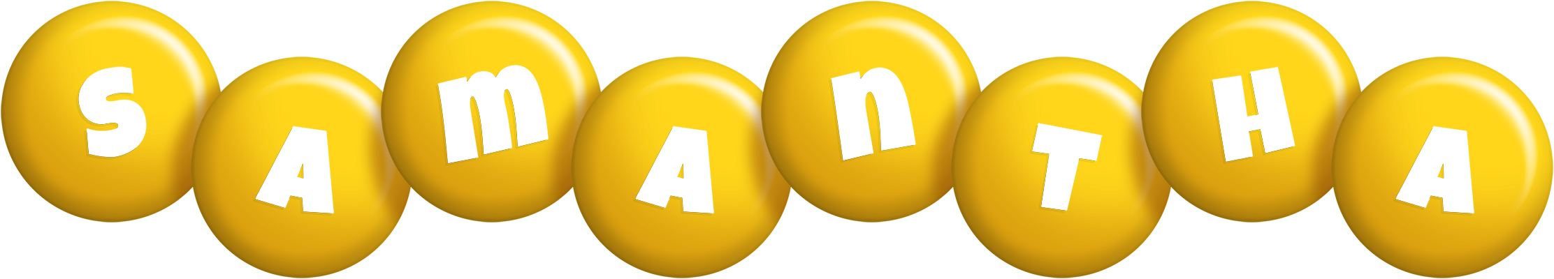Samantha candy-yellow logo
