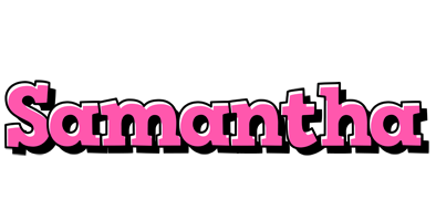 Samantha girlish logo