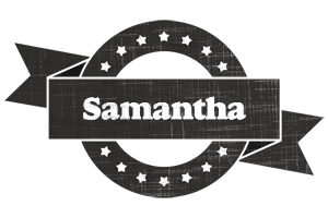 Samantha grunge logo