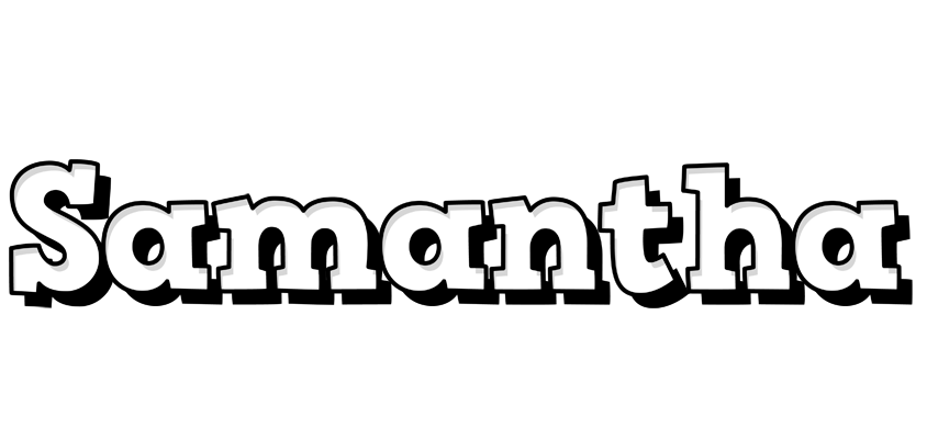 Samantha snowing logo