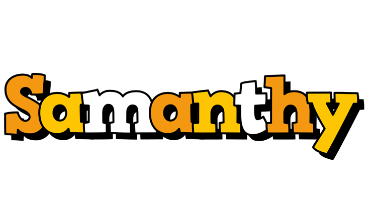Samanthy cartoon logo