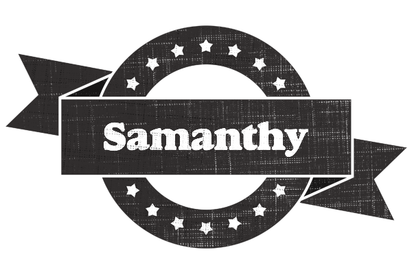 Samanthy grunge logo