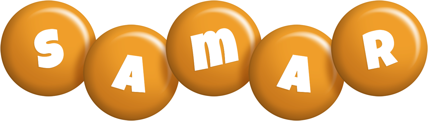 Samar candy-orange logo