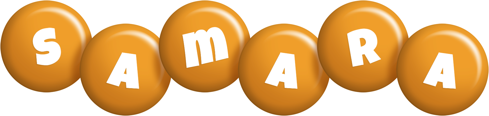 Samara candy-orange logo