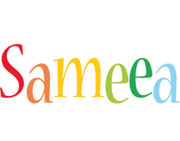 Sameea birthday logo