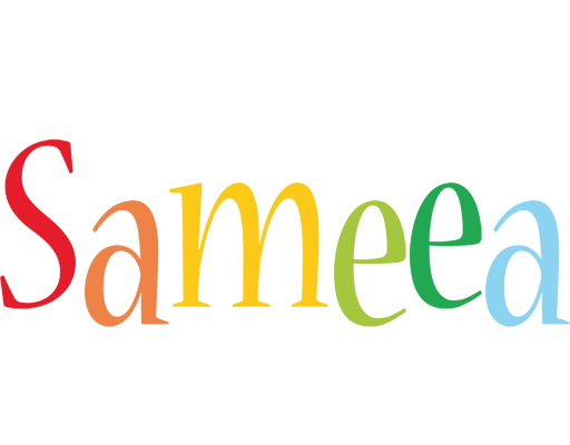 Sameea birthday logo