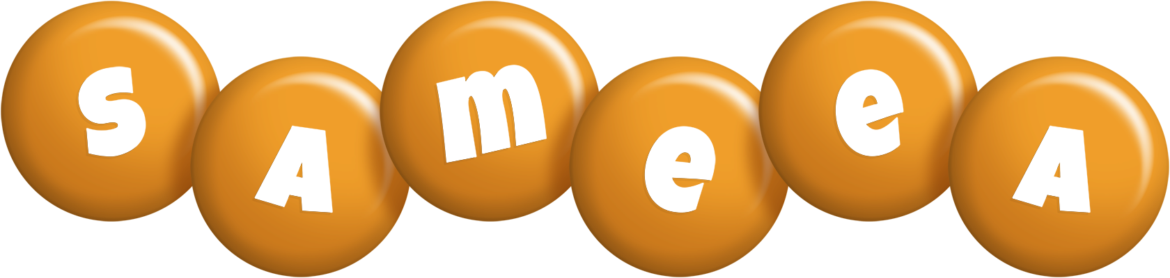 Sameea candy-orange logo
