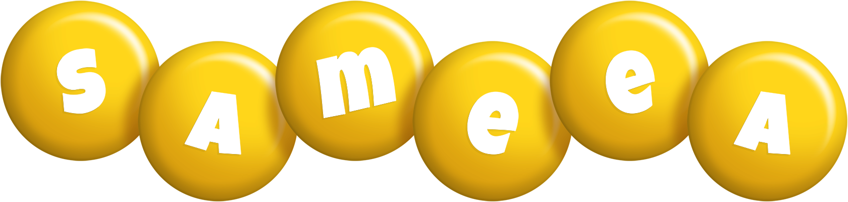 Sameea candy-yellow logo