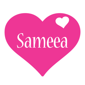 Sameea love-heart logo