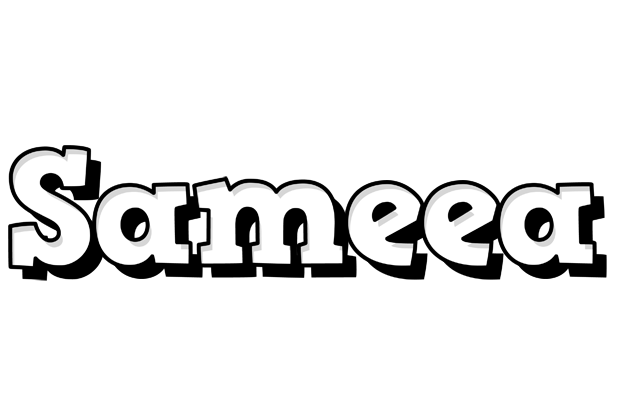 Sameea snowing logo