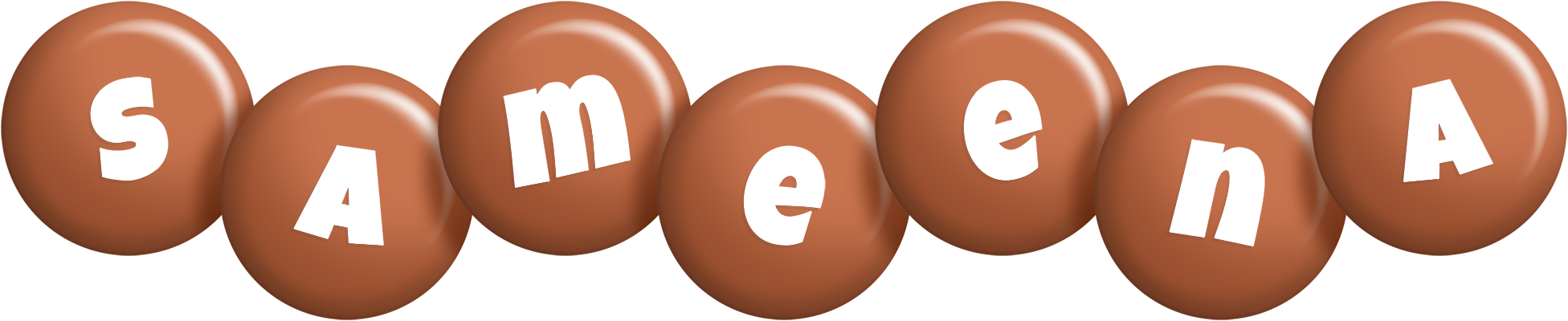 Sameena candy-brown logo
