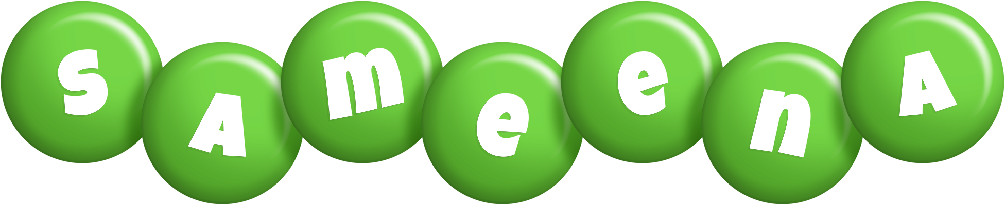 Sameena candy-green logo