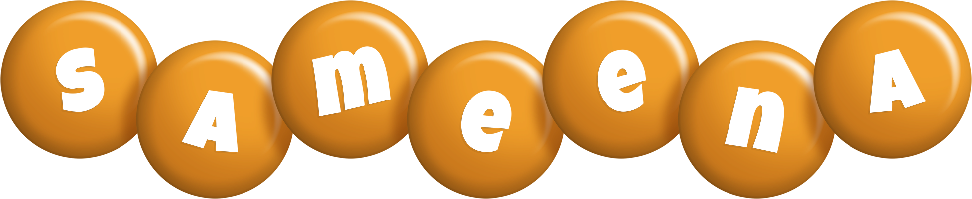 Sameena candy-orange logo