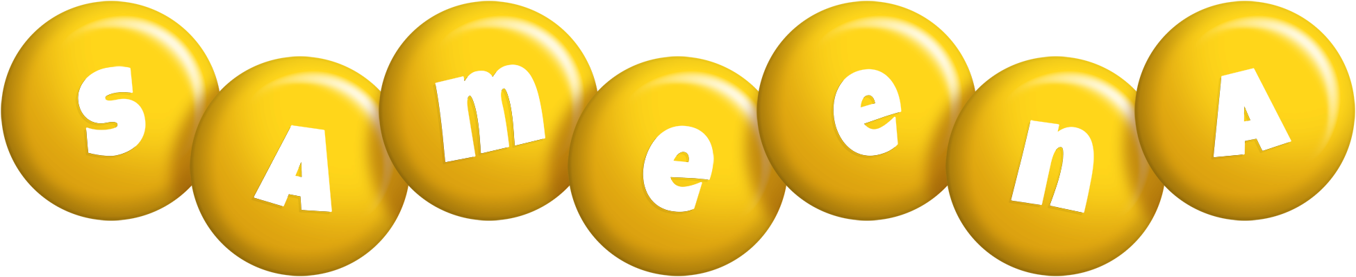 Sameena candy-yellow logo