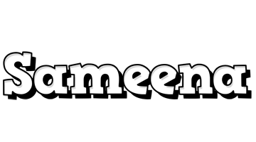 Sameena snowing logo