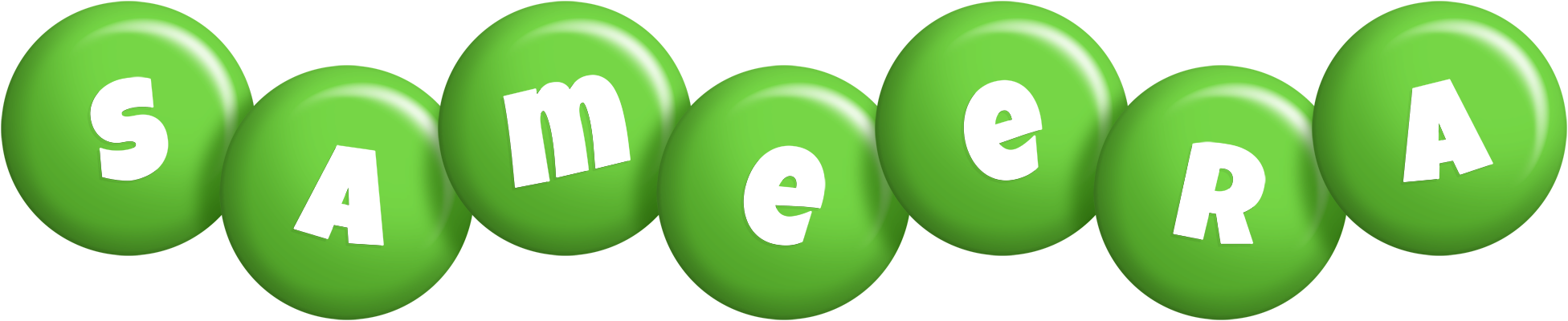 Sameera candy-green logo