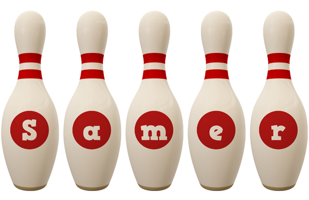 Samer bowling-pin logo