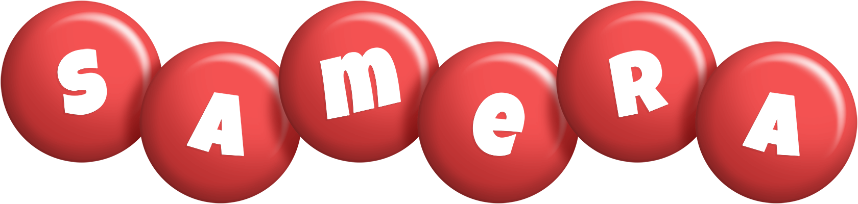 Samera candy-red logo