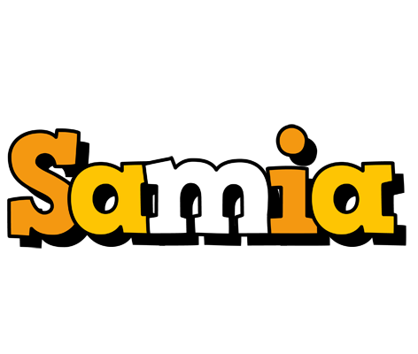 Samia cartoon logo