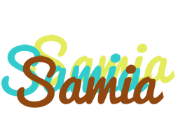 Samia cupcake logo