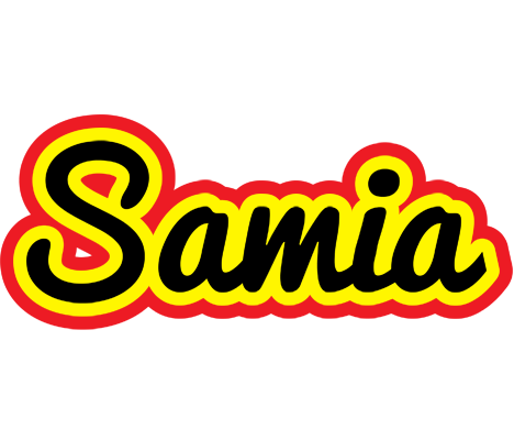 Samia flaming logo