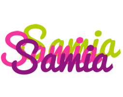 Samia flowers logo