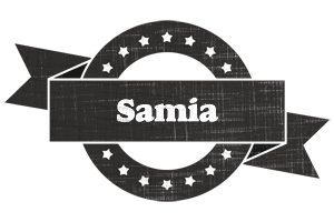 Samia grunge logo
