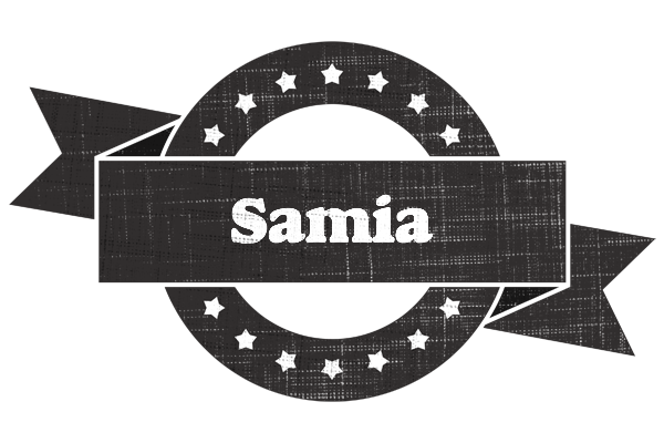 Samia grunge logo