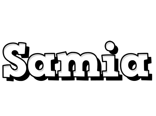 Samia snowing logo
