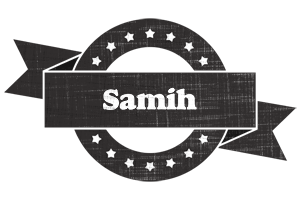 Samih grunge logo