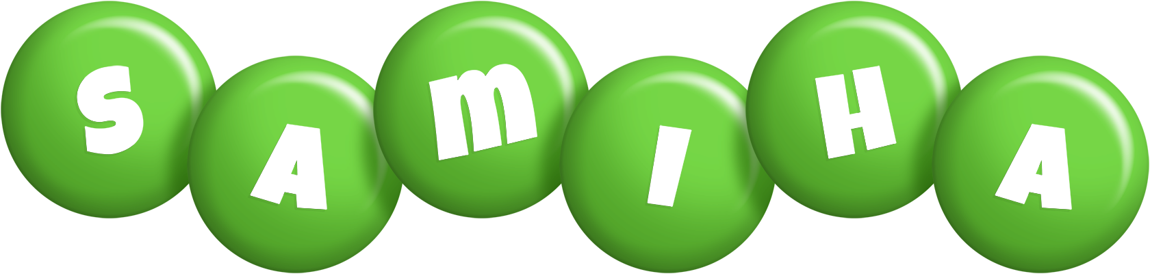 Samiha candy-green logo