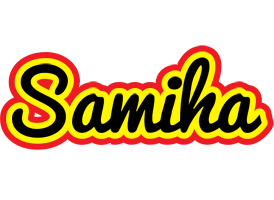 Samiha flaming logo