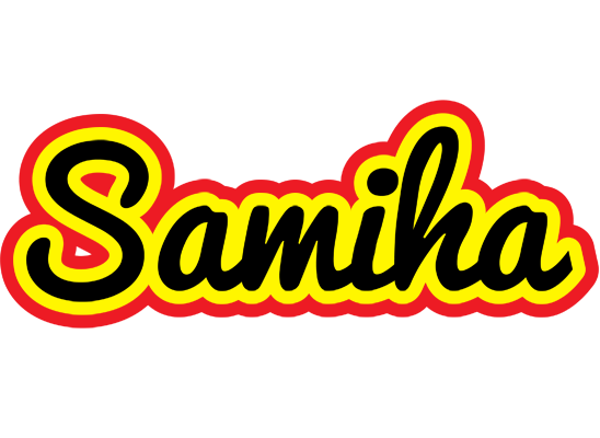 Samiha flaming logo