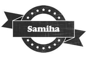 Samiha grunge logo