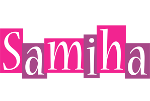 Samiha whine logo