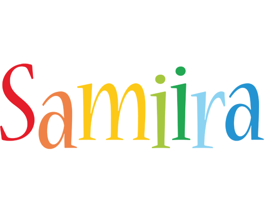 Samiira birthday logo