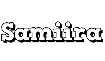 Samiira snowing logo